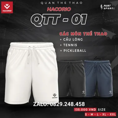 Quần Thể Thao HACORIO QTT - 01 - Form ngắn