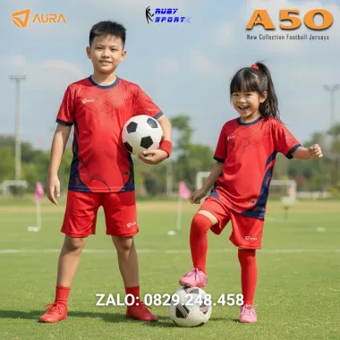 Quần Áo Bóng Đá AURA - A50 (Trẻ Em)